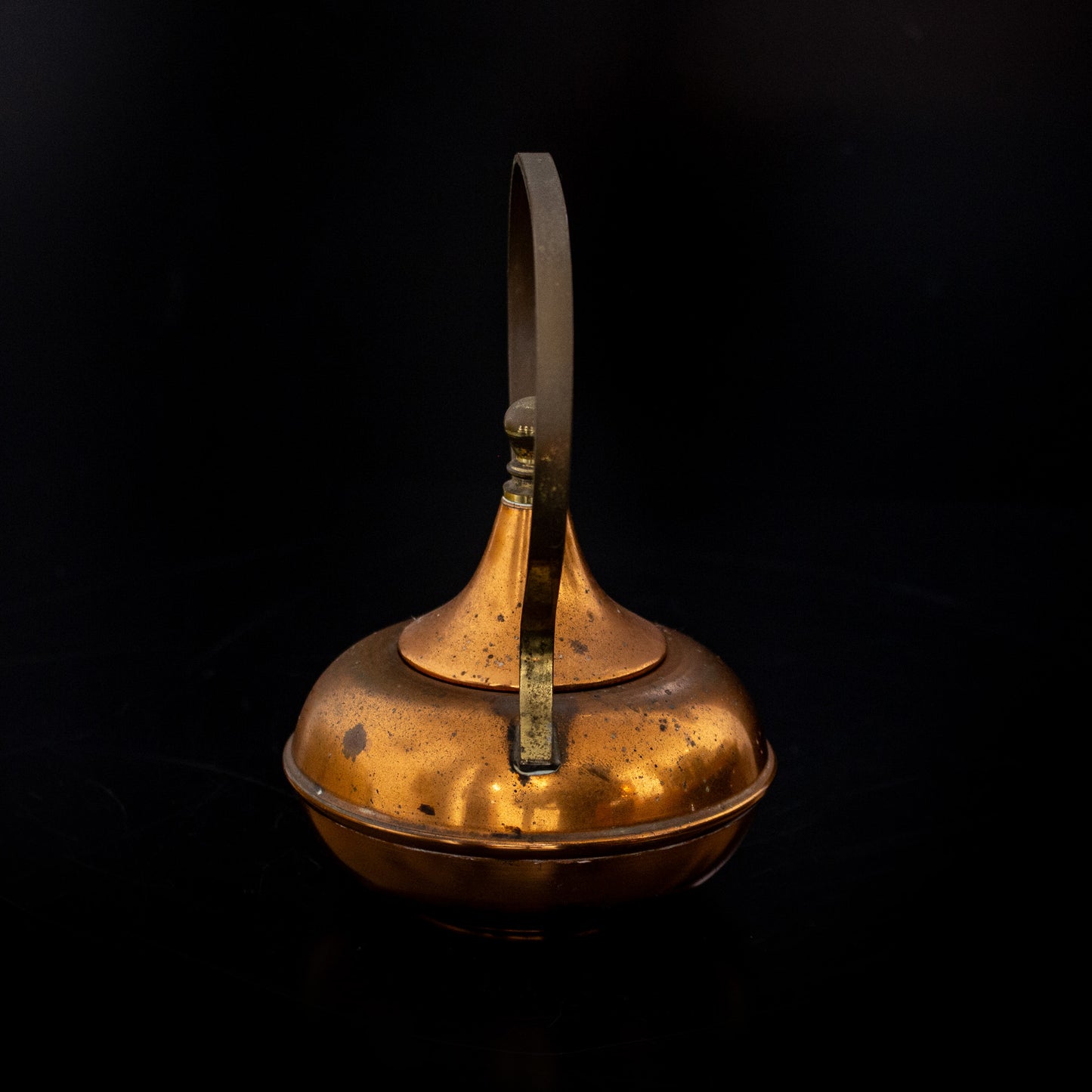 Vintage Miniature Copper / Brass Handled Kettle