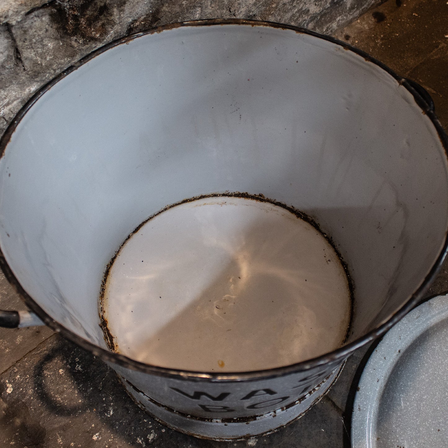 Vintage Metal Enamel Washing / Clothes Boiler