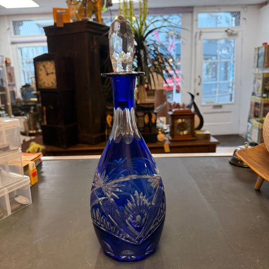 Blue Decorative Glass Decanter