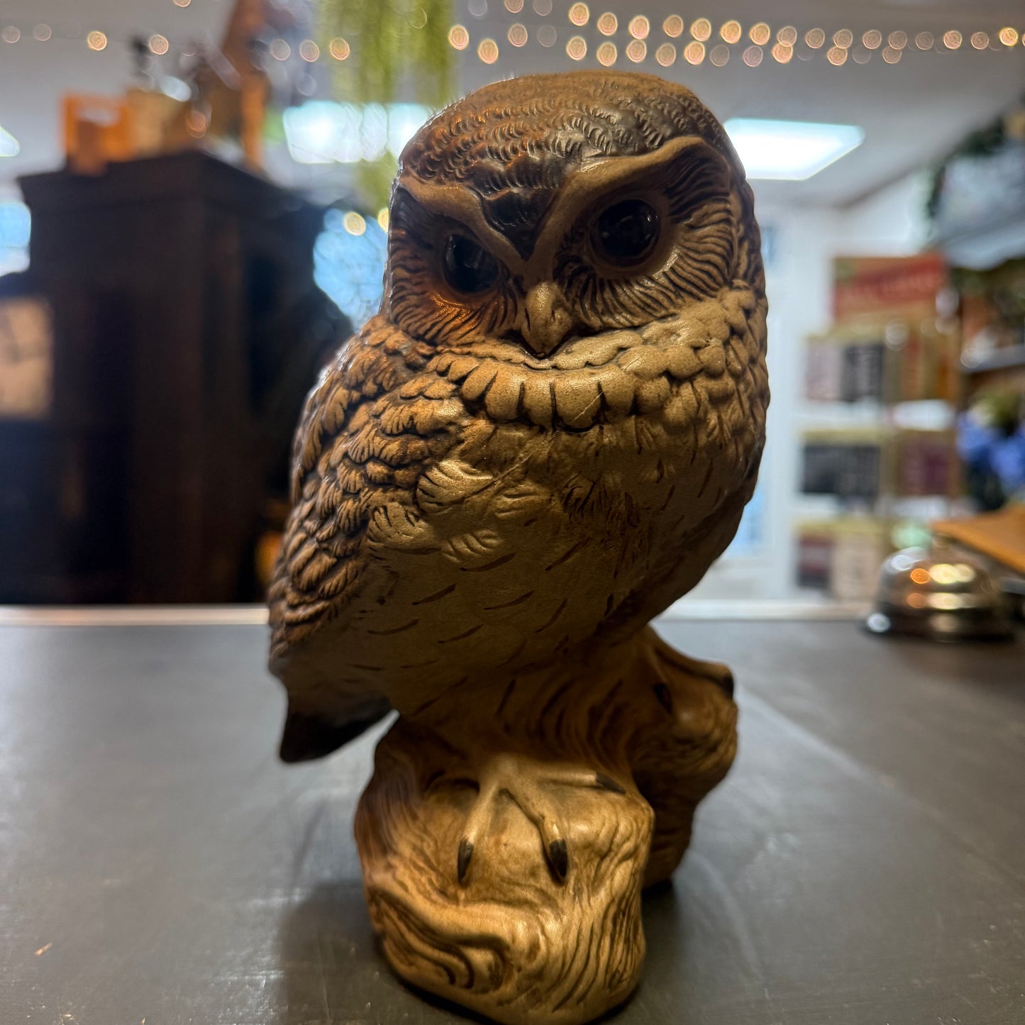 Poole Pottery Stoneware Owl Ornament Signed B.LINLEY ADAMS