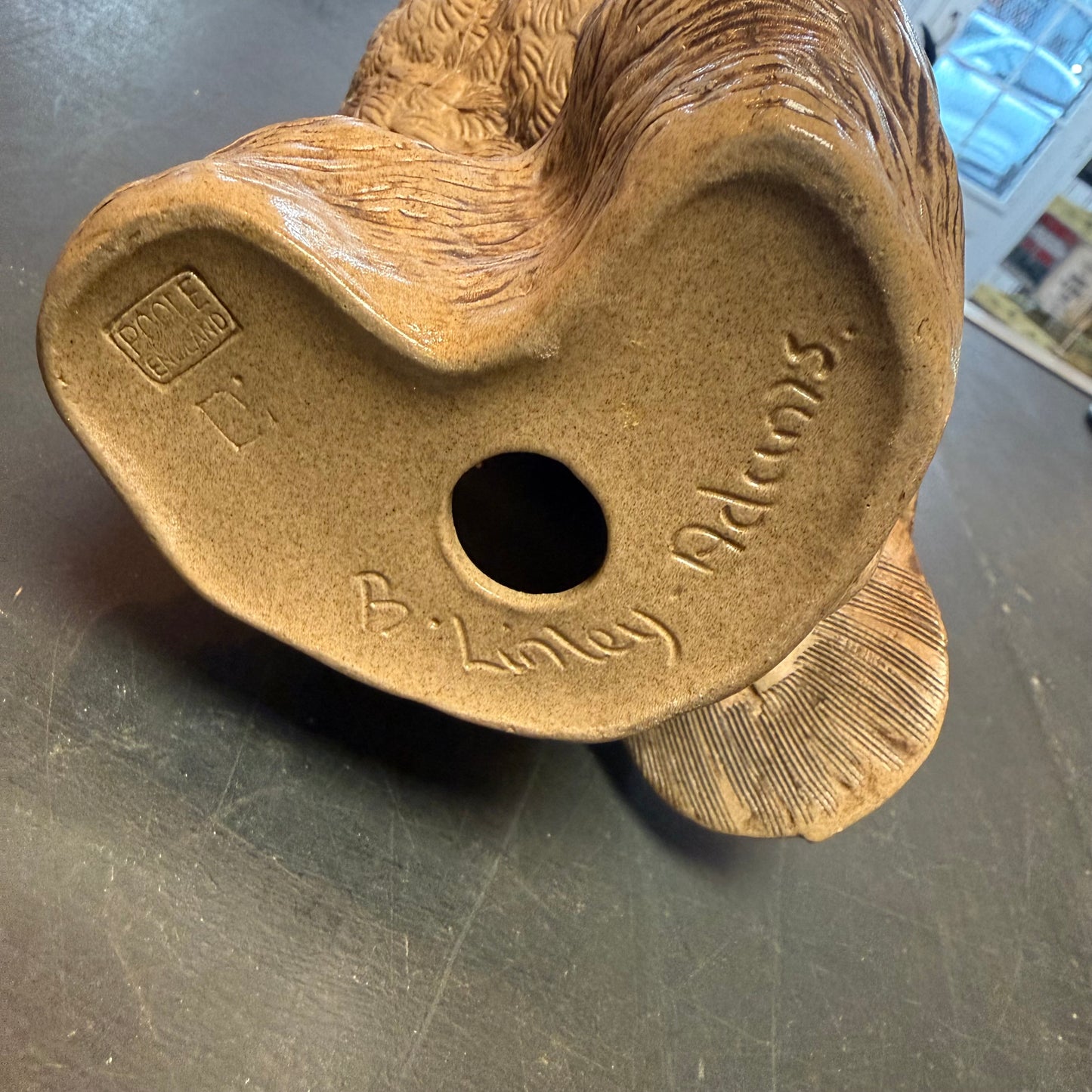 Poole Pottery Stoneware Owl Ornament Signed B.LINLEY ADAMS
