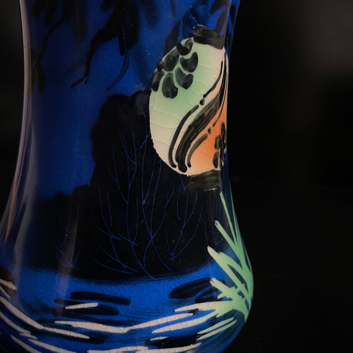 Vintage Parrott & Co 1930s Oriental Style Vase