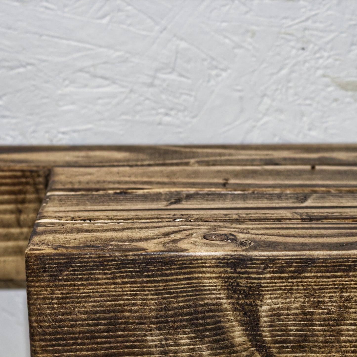 Handmade Rustic Chunky Wood Small Wall Shelf