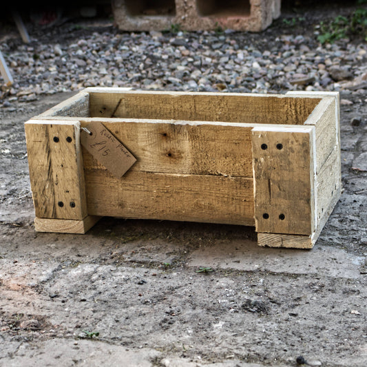 Handmade Rustic Reclaimed Wood Small Planter