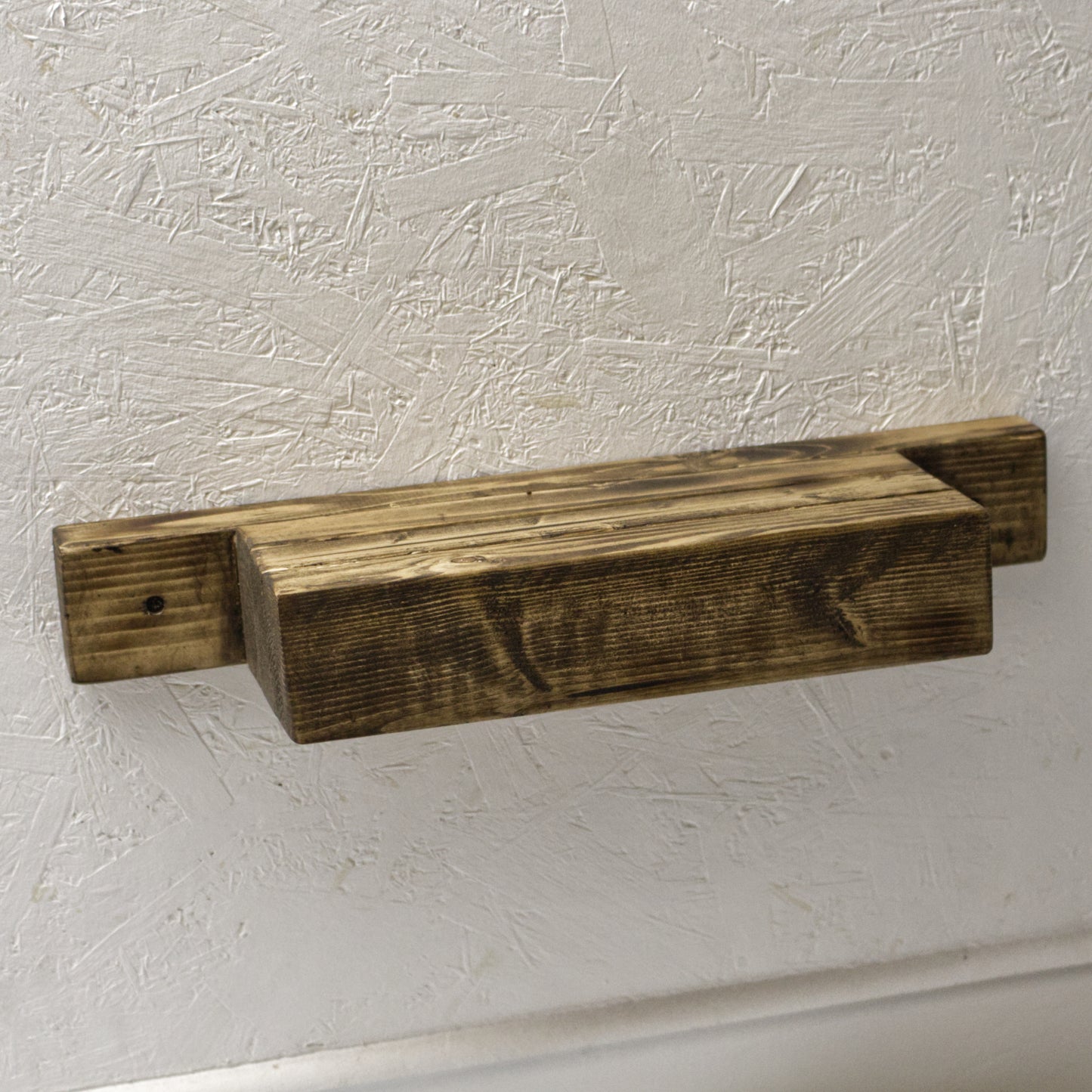 Handmade Rustic Chunky Wood Small Wall Shelf
