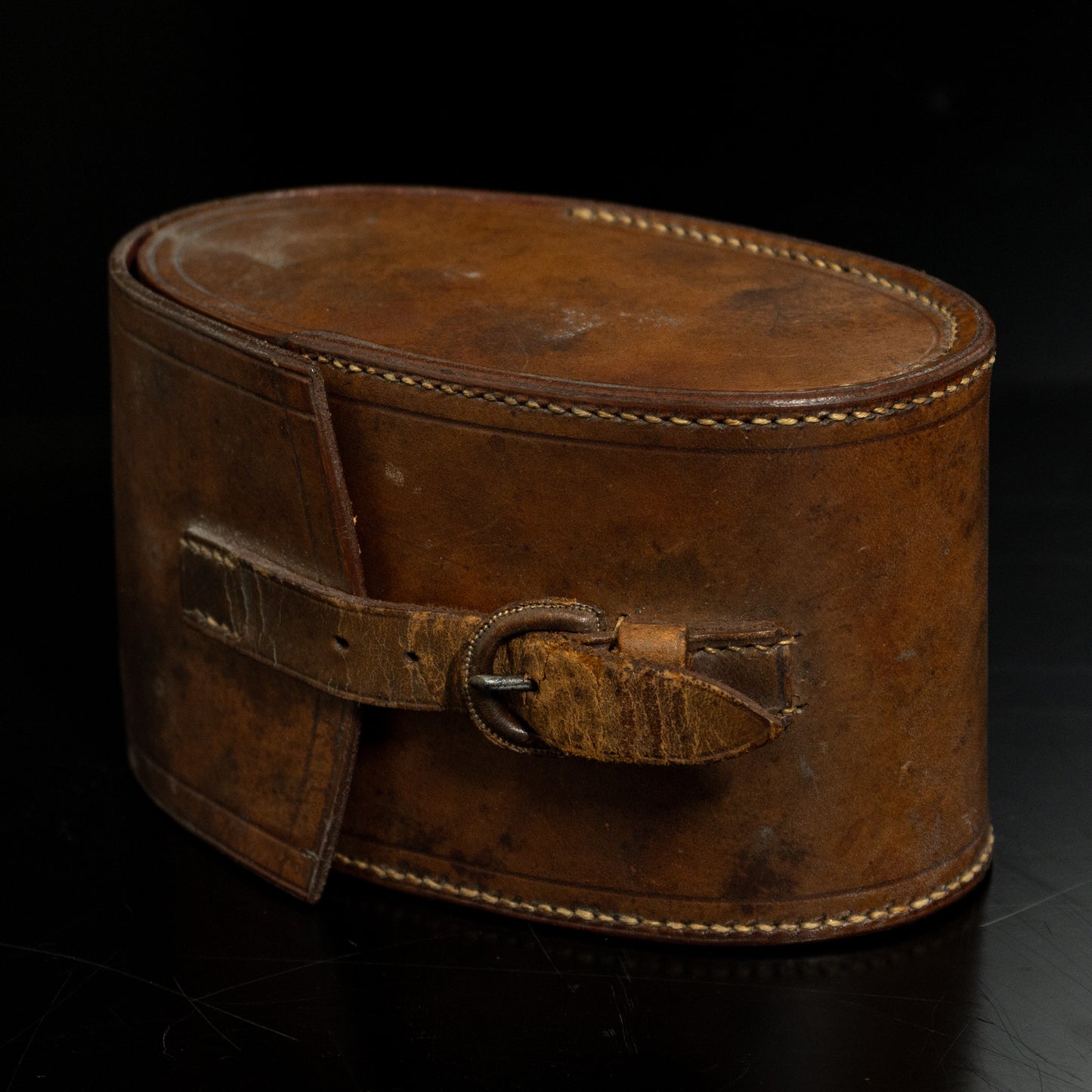Vintage Clothes Brushes Set In A Leather Case / Pouch