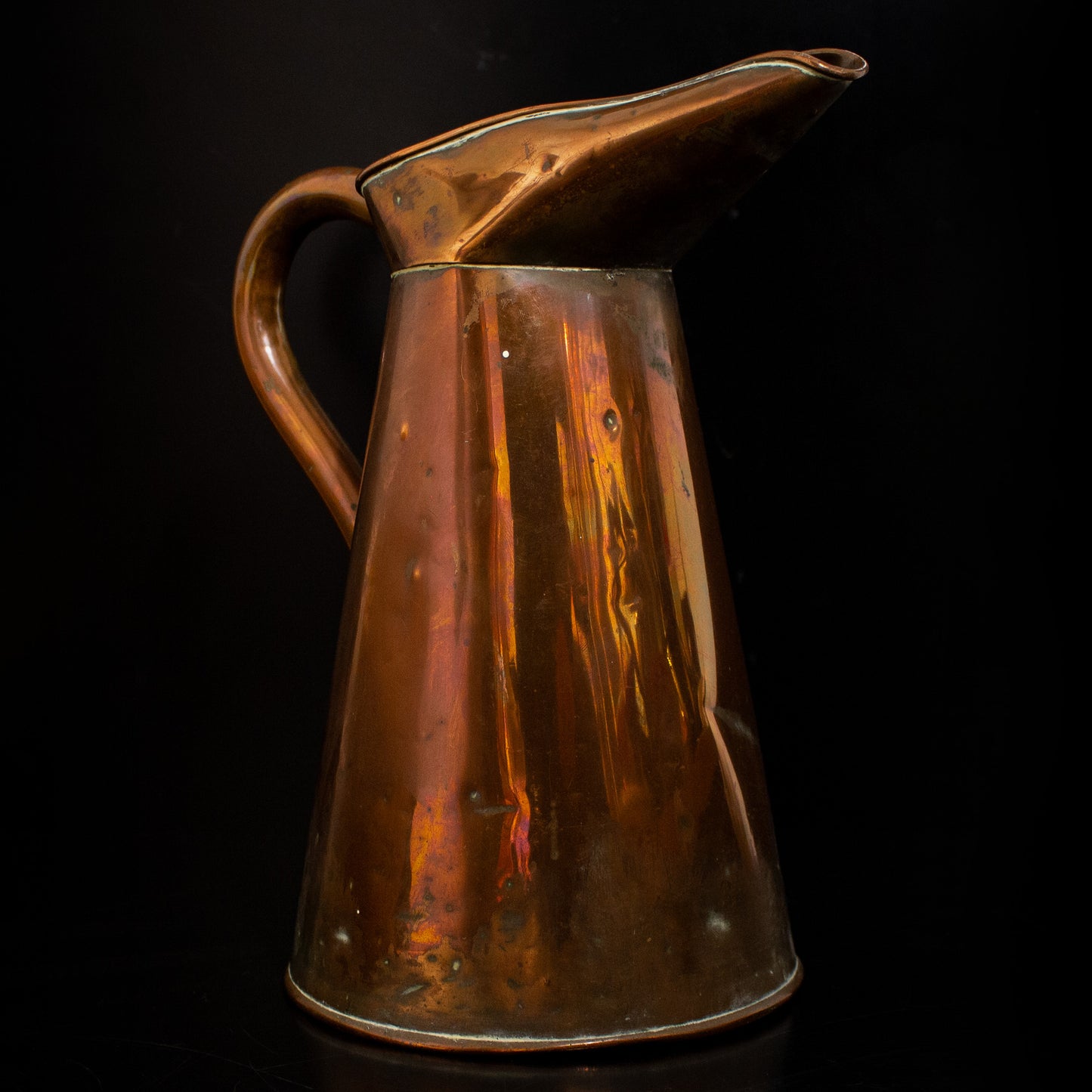 Antique Vintage Copper Pitcher Jug