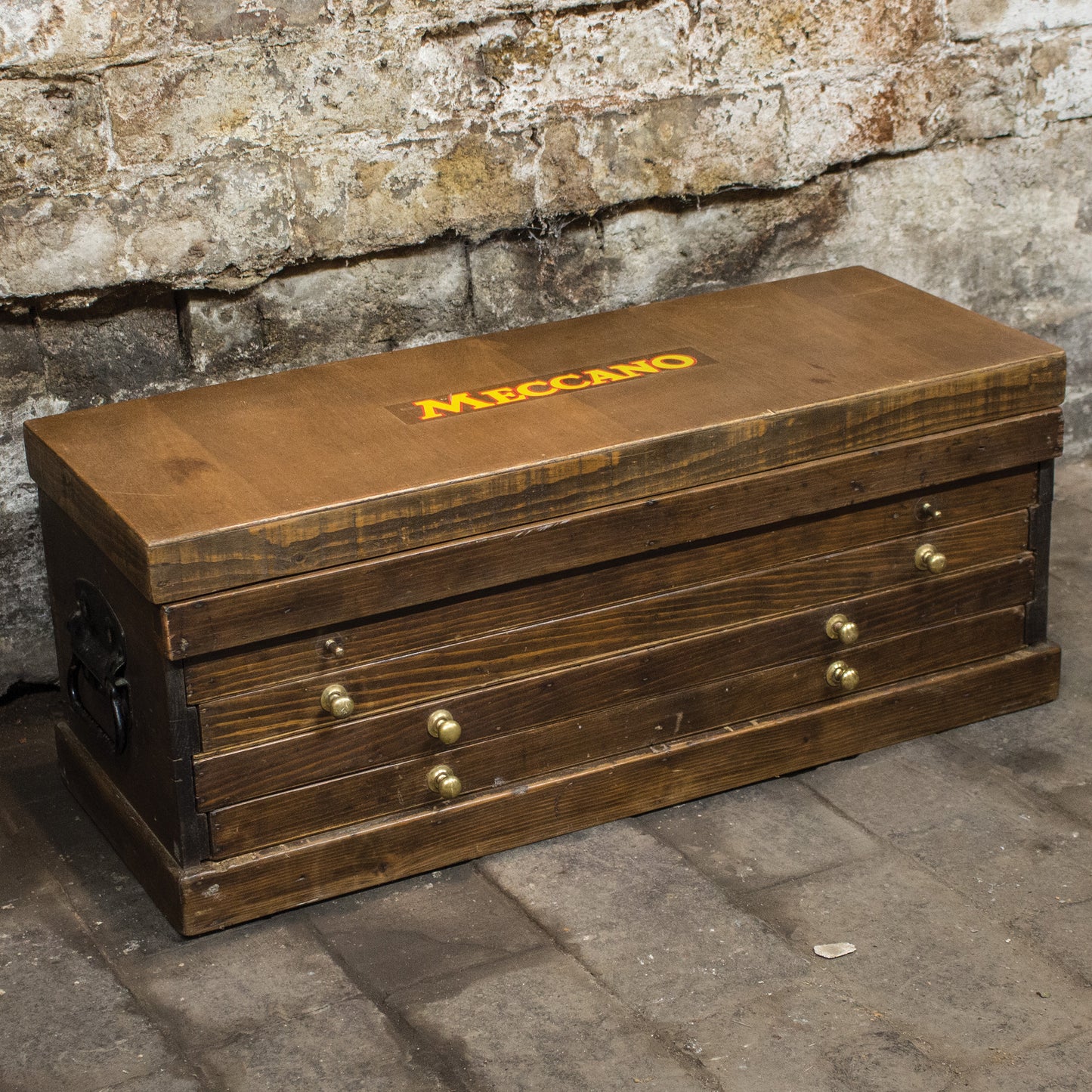 Vintage Meccano Badged  Drawers / Engineers Chest Tool Box