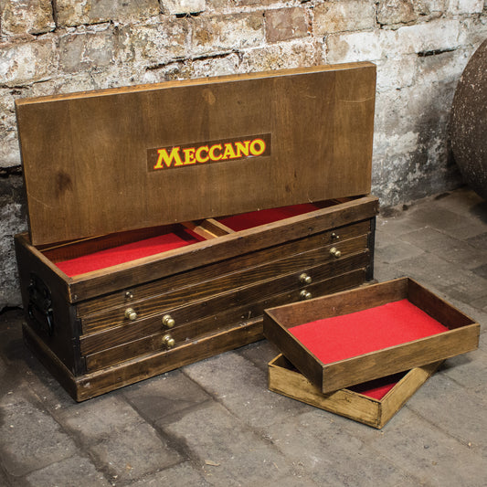 Vintage Meccano Badged  Drawers / Engineers Chest Tool Box