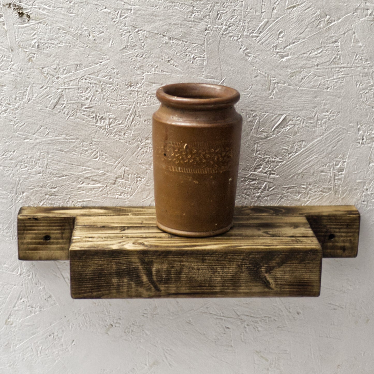 Handmade Rustic Chunky Wood Small Wall Shelf