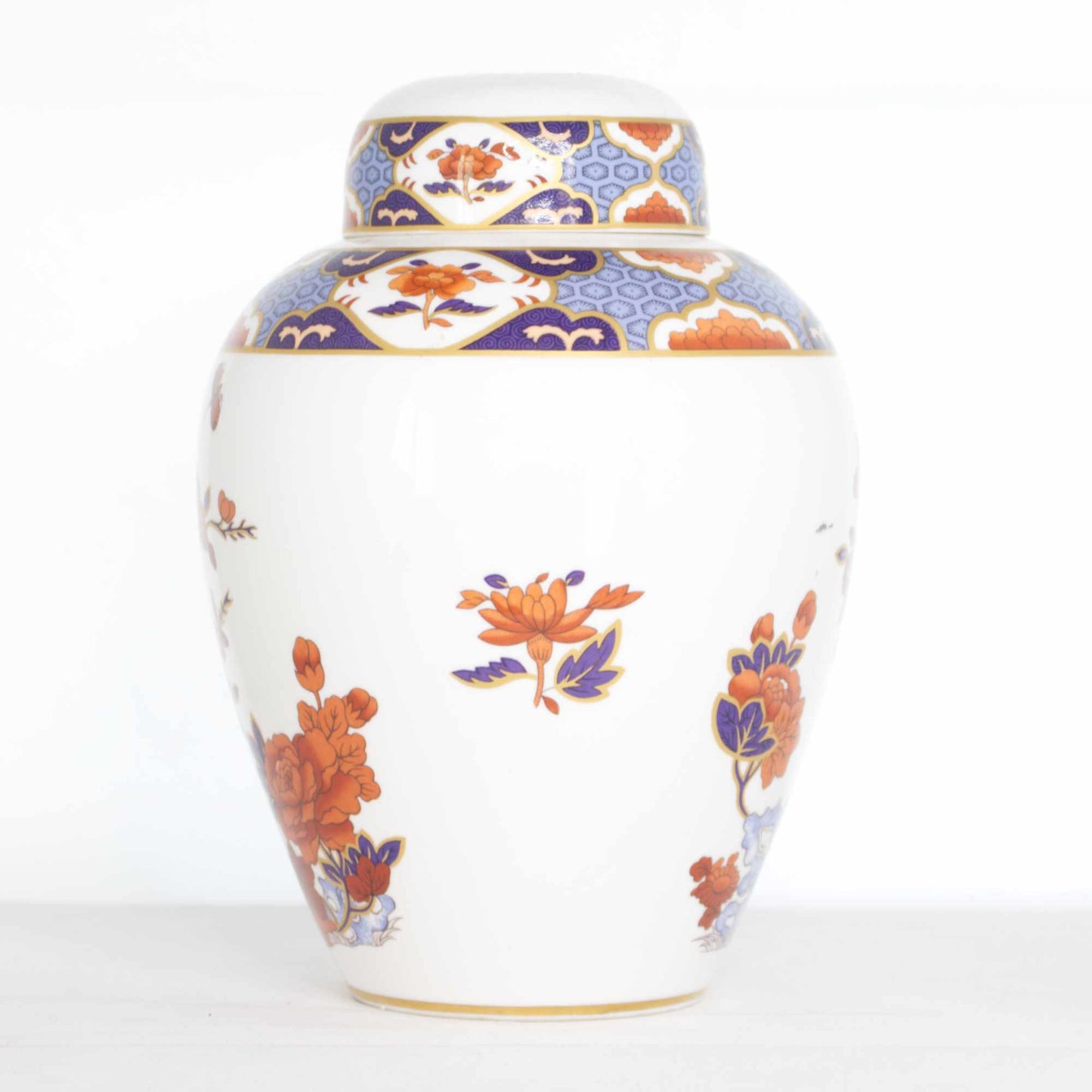Vintage Spode Imari Style Mid Century Ginger Jar