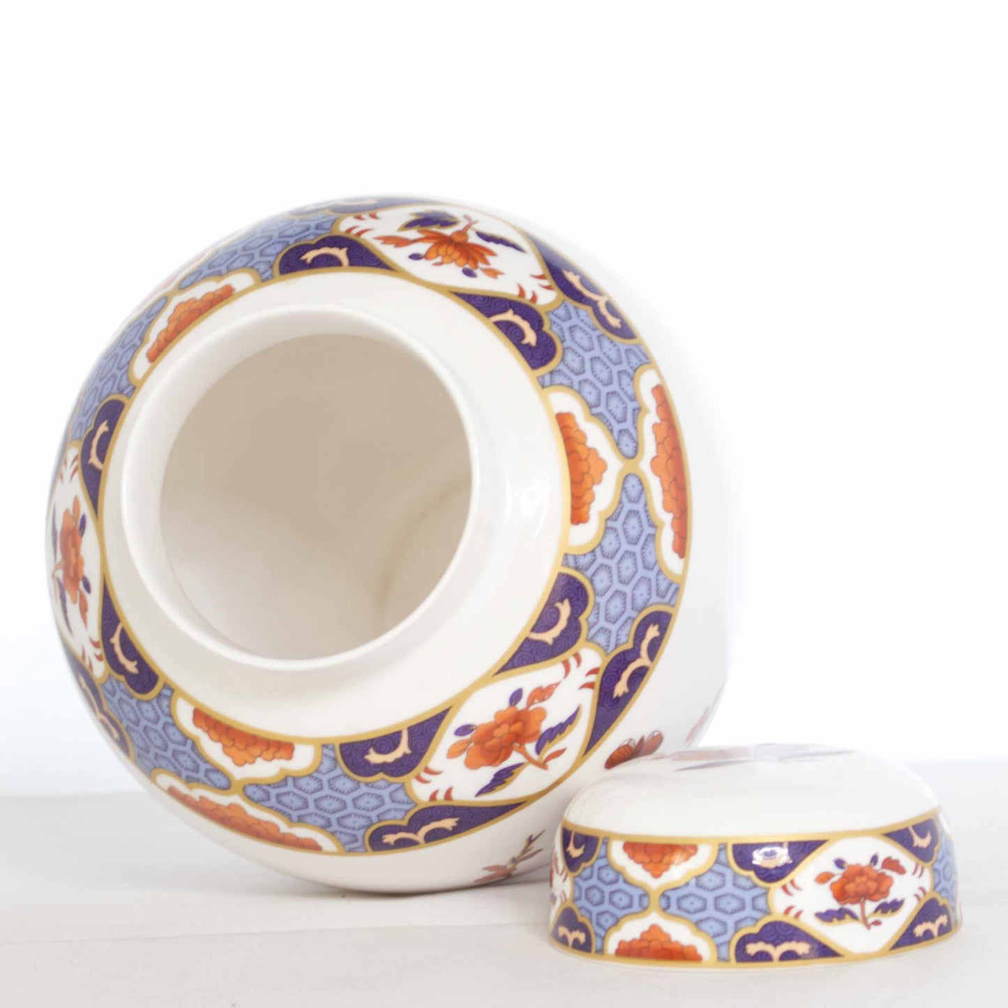 Vintage Spode Imari Style Mid Century Ginger Jar